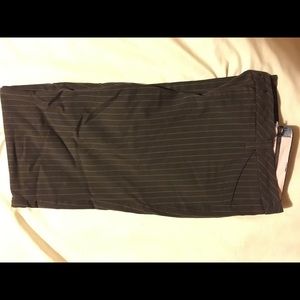 Brown striped business pants